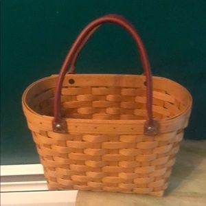 Longaberger handmade basket purse Never Used!